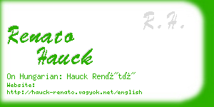 renato hauck business card